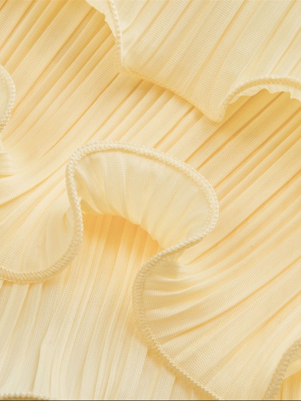 Commense Pleated Layered Ruffle Skirt Set - Picture 5 of 7